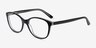Piper Black AcetateEyeglass Frames from EyeBuyDirect, Angle View