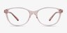 Piper Clear Pink AcetateEyeglass Frames from EyeBuyDirect, Front View