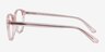 Piper Clear Pink AcetateEyeglass Frames from EyeBuyDirect, Side View