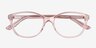 Piper Clear Pink AcetateEyeglass Frames from EyeBuyDirect, Closed View