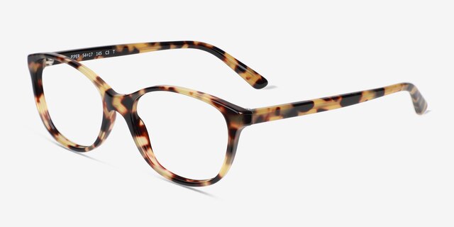 Piper Tortoise AcetateEyeglass Frames from EyeBuyDirect, Angle View
