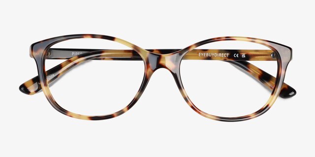Piper Tortoise AcetateEyeglass Frames from EyeBuyDirect, Closed View