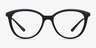 Neely Matte Black PlasticEyeglass Frames from EyeBuyDirect, Front View