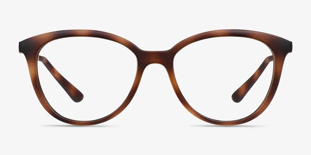 Neely Matte Tortoise PlasticEyeglass Frames from EyeBuyDirect, Front View
