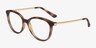 Neely Matte Tortoise PlasticEyeglass Frames from EyeBuyDirect, Angle View