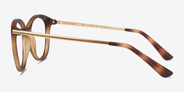Neely Matte Tortoise PlasticEyeglass Frames from EyeBuyDirect, Side View
