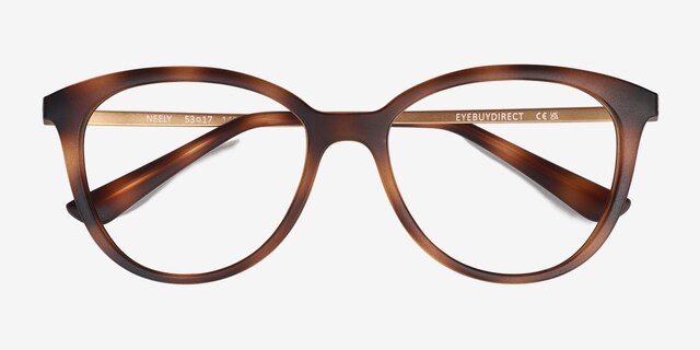 Neely Matte Tortoise PlasticEyeglass Frames from EyeBuyDirect, Closed View