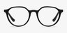 Prue Matte Black PlasticEyeglass Frames from EyeBuyDirect, Front View