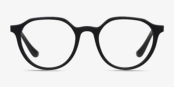 Prue Matte black Plastic Eyeglass Frames