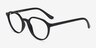 Prue Matte Black PlasticEyeglass Frames from EyeBuyDirect, Angle View