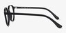 Prue Matte Black PlasticEyeglass Frames from EyeBuyDirect, Side View