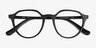 Prue Matte Black PlasticEyeglass Frames from EyeBuyDirect, Closed View