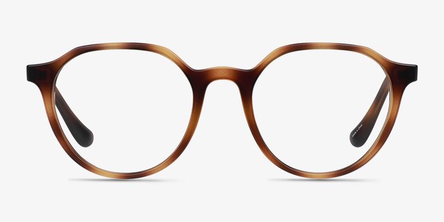 Prue Matte Tortoise PlasticEyeglass Frames from EyeBuyDirect, Front View