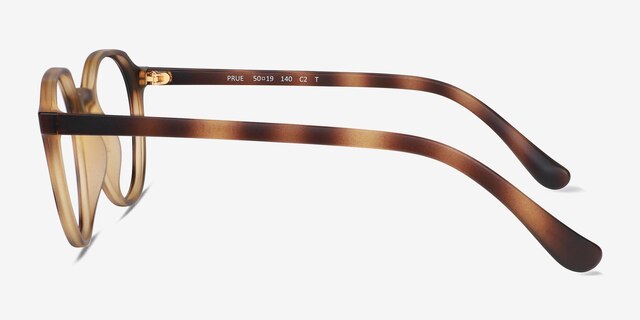 Prue Matte Tortoise PlasticEyeglass Frames from EyeBuyDirect, Side View