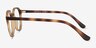 Prue Matte Tortoise PlasticEyeglass Frames from EyeBuyDirect, Side View