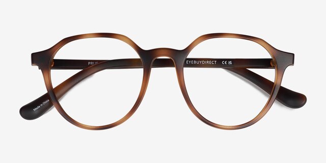 Prue Matte Tortoise PlasticEyeglass Frames from EyeBuyDirect, Closed View