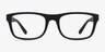 Suze Matte Black PlasticEyeglass Frames from EyeBuyDirect, Front View