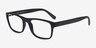 Suze Matte Black PlasticEyeglass Frames from EyeBuyDirect, Angle View
