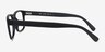 Suze Matte Black PlasticEyeglass Frames from EyeBuyDirect, Side View