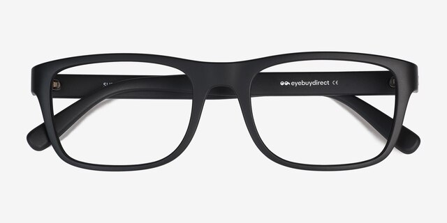 Suze Matte Black PlasticEyeglass Frames from EyeBuyDirect, Closed View