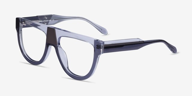Etho Gray AcetateEyeglass Frames from EyeBuyDirect, Angle View