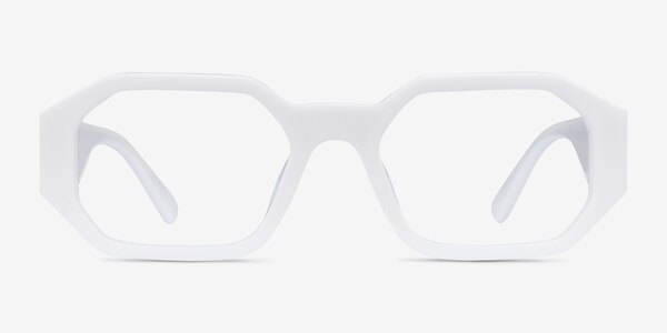 Indie White Acetate Eyeglass Frames