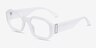 Indie White AcetateEyeglass Frames from EyeBuyDirect, Angle View
