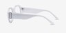 Indie White AcetateEyeglass Frames from EyeBuyDirect, Side View