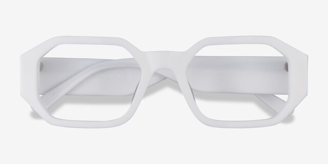 Indie White AcetateEyeglass Frames from EyeBuyDirect, Closed View