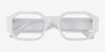 Indie White AcetateEyeglass Frames from EyeBuyDirect, Closed View