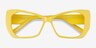 Deduce Yellow AcetateEyeglass Frames from EyeBuyDirect, Closed View