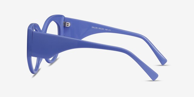 Salon Purple AcetateEyeglass Frames from EyeBuyDirect, Side View