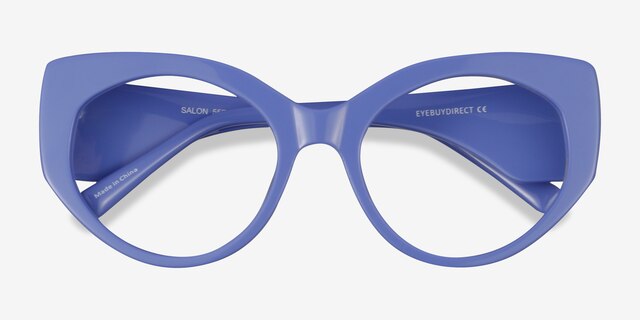 Salon Purple AcetateEyeglass Frames from EyeBuyDirect, Closed View