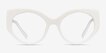 Salon White AcetateEyeglass Frames from EyeBuyDirect, Front View