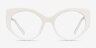 Salon White AcetateEyeglass Frames from EyeBuyDirect, Front View