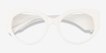 Salon White AcetateEyeglass Frames from EyeBuyDirect, Closed View