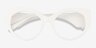 Salon White AcetateEyeglass Frames from EyeBuyDirect, Closed View