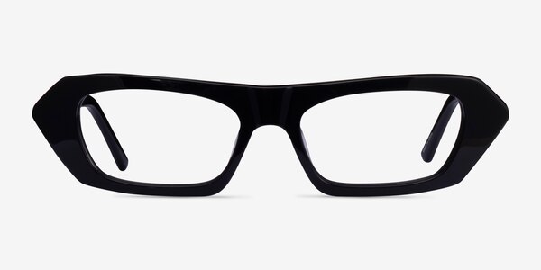 Synth Noir Acétate Montures de lunettes de vue