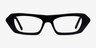Synth Black AcetateEyeglass Frames from EyeBuyDirect, Front View
