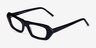 Synth Black AcetateEyeglass Frames from EyeBuyDirect, Angle View