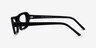 Synth Black AcetateEyeglass Frames from EyeBuyDirect, Side View