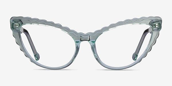 Pen Clear Green Acetate Eyeglass Frames