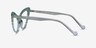 Pen Clear Green AcetateEyeglass Frames from EyeBuyDirect, Side View