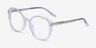 Papillon Clear AcetateEyeglass Frames from EyeBuyDirect, Angle View