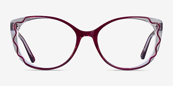Agrias Purple Clear Acetate Eyeglass Frames