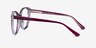 Agrias Purple Clear AcetateEyeglass Frames from EyeBuyDirect, Side View