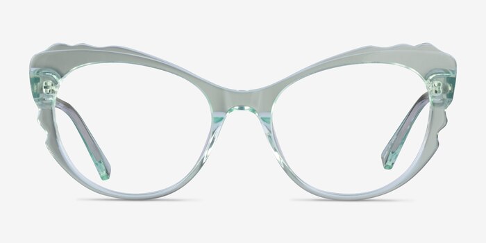 Cassis Green Acetate Eyeglass Frames from EyeBuyDirect