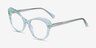 Cassis Green AcetateEyeglass Frames from EyeBuyDirect, Angle View