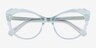 Cassis Green AcetateEyeglass Frames from EyeBuyDirect, Closed View