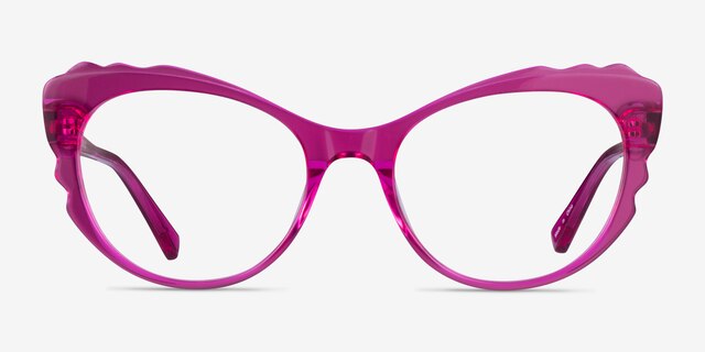 Cassis Purple AcetateEyeglass Frames from EyeBuyDirect, Front View